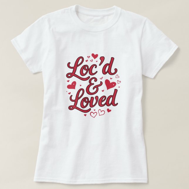 Dreadlock-Erbe Valentinstag Haar-Liebe T-Shirt (Design vorne)