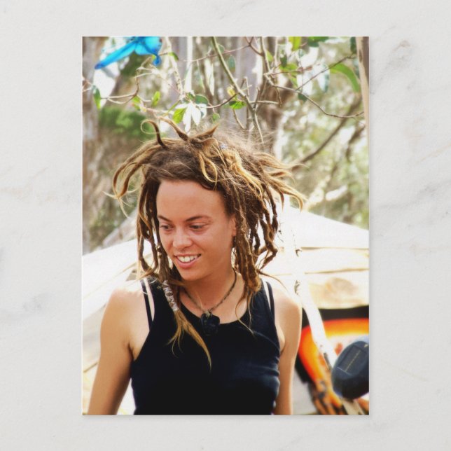 Dreadlock Girl Postcard Postkarte (Vorderseite)