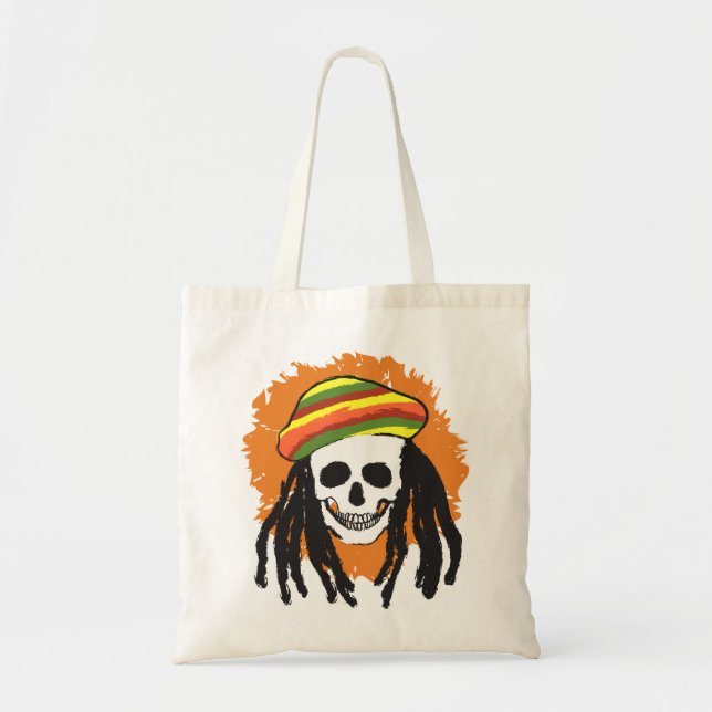 Dreadlock Schädel Tragetasche (Vorne)