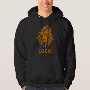 Dreadlocks Schwarze Frauen LOC'd Melanin Afro Zöpf Hoodie