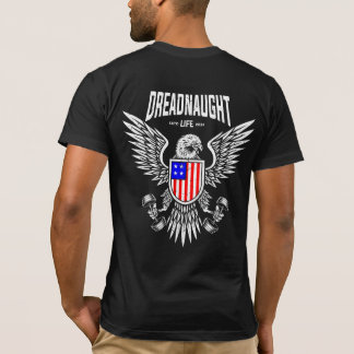 Dreadnaught Adler Flag (Farbe) Logo T-Shirt