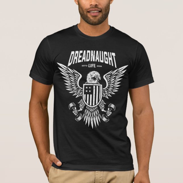 Dreadnaule Eagle Flag Logo T-Shirt (Vorderseite)
