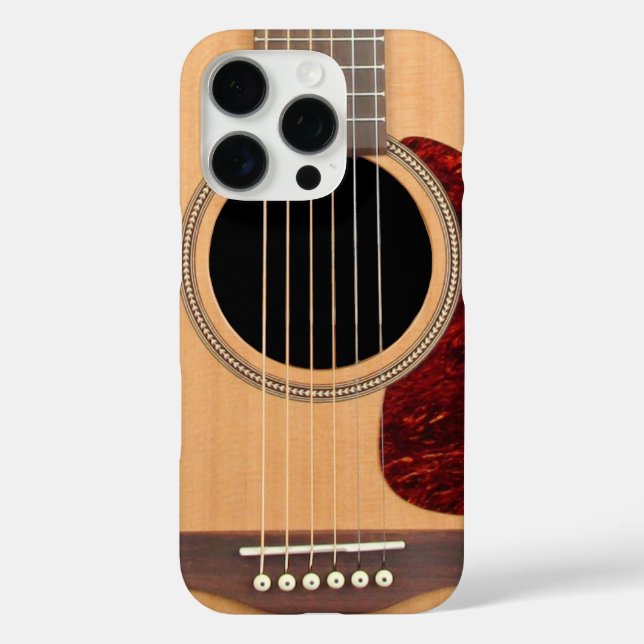 Dreadnought Acoustic 6 String Guitar iPhone 16 Pro Hülle (Rückseite)