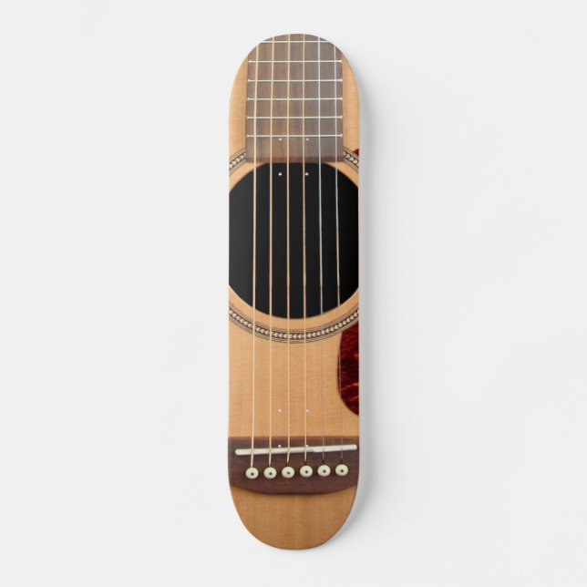 Dreadnought Acoustic six string Guitar Skateboard (Vorderseite)
