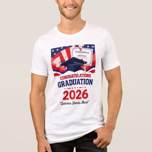 "Dream Achieve Graduate" Tri-Blend Shirt (Vorderseite)