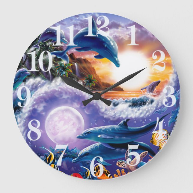Dream Acrylic Wall Clock Große Wanduhr (Vorderseite)