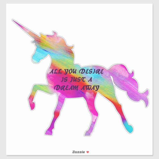 Dream Away Unicorn Aufkleber (Blatt)
