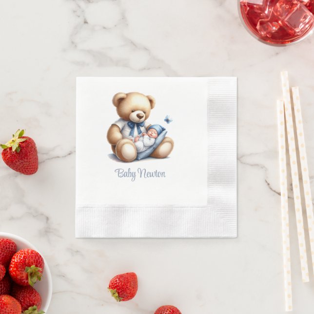 Dream Baby Bear Boy Serviette (Beispiel)