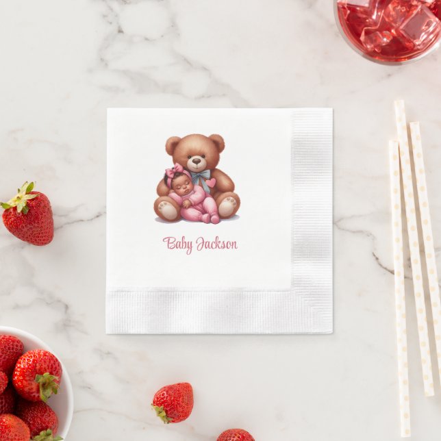 Dream Baby Bear Girl Serviette (Beispiel)