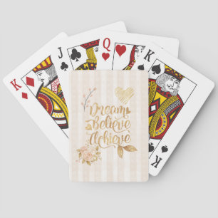 Dream Believe Achieve Spielkarten