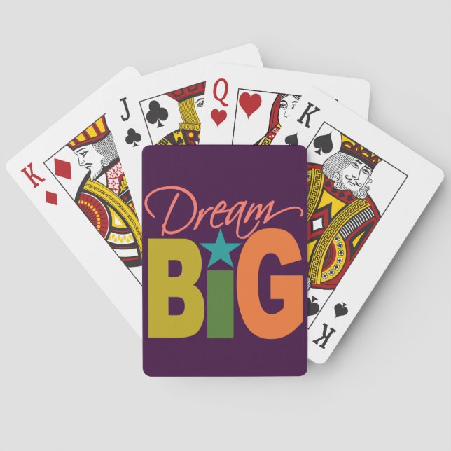 Dream BIG benutzerdefinierte Spielkarten (Rückseite)