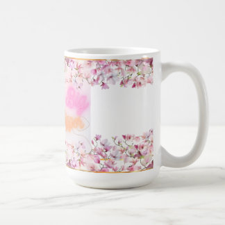 Dream Big Brew Bigger Blumencoffee Cup - Rosa Neo Kaffeetasse