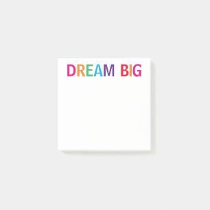 Dream Big Bright Post-it Klebezettel
