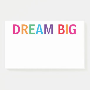 Dream Big Bright Post-it Klebezettel