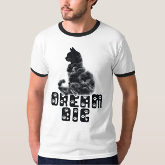 Dream Big Cat, Cloud Shaped Cat Graphic  T-Shirt