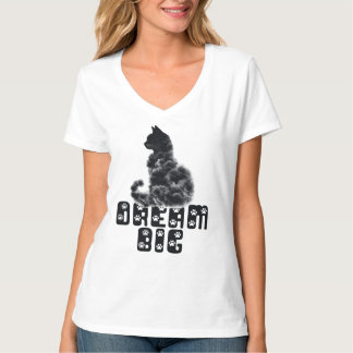 Dream Big Cat, Cloud Shaped Cat Graphic  T-Shirt