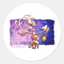 DREAM BIG CHRISTMAS REINDEER von Jeff Willis Art