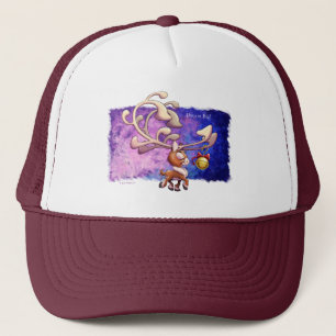 DREAM BIG CHRISTMAS REINDEER von Jeff Willis Art Truckerkappe