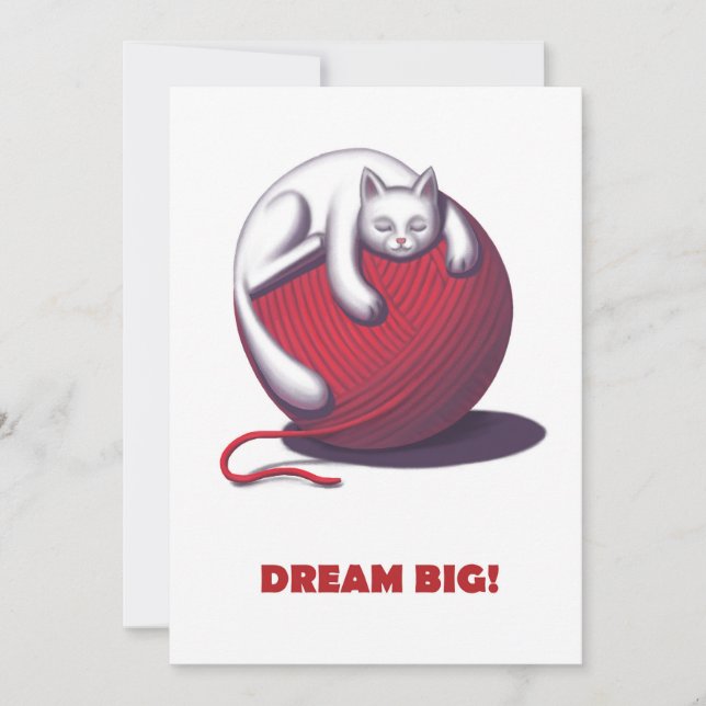 Dream Big Dankeskarte (Vorderseite)