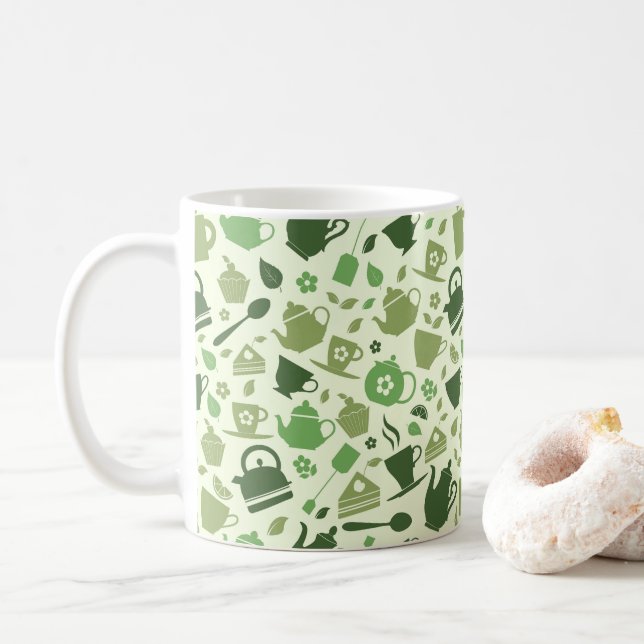 Dream Big, Drink Coffee Kaffeetasse (Mit Donut)