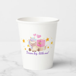 🎁 Dream Big Einhorn Paper Cup ✨ 💖 Pappbecher