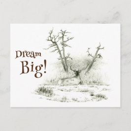 Dream Big Elch Postcross Postcard Postkarte