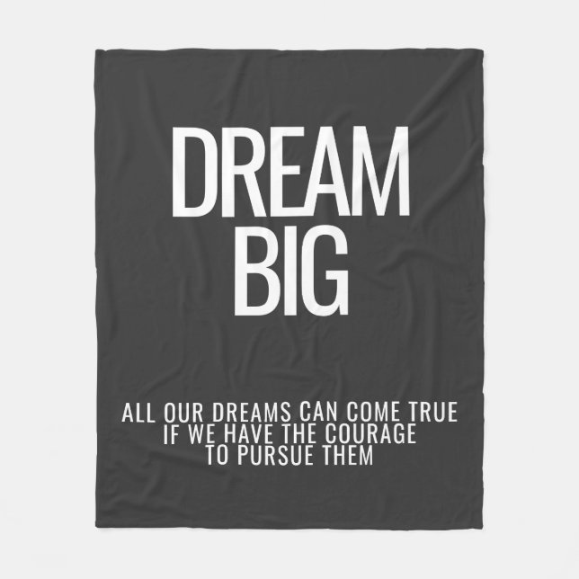 Dream Big Fleece Blanket (Vorderseite)