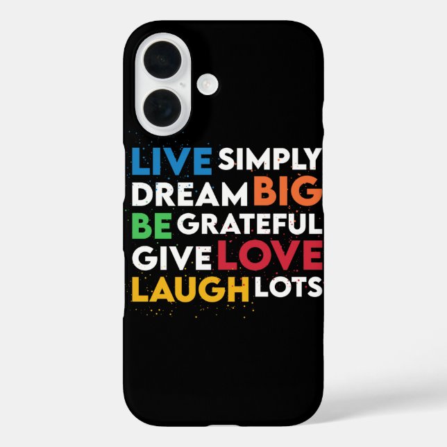 Dream Big iPhone 16 Hülle (Rückseite)