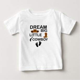 Dream Big Little Cowboy Baby Boy Bekleidung T-shirt