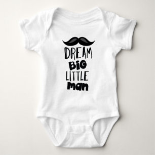 Dream Big Little Man Baby Strampler