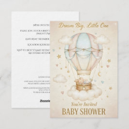 Dream Big, Little One – Baby Shower  Einladung