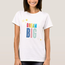 DREAM BIG LITTLE ONE coole Typografie in leuchtend T-Shirt