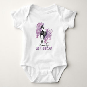 Dream Big Little Unicorn Baby Strampler