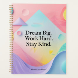 Dream Big Motivational Notebook – Inspirational Qu Planer