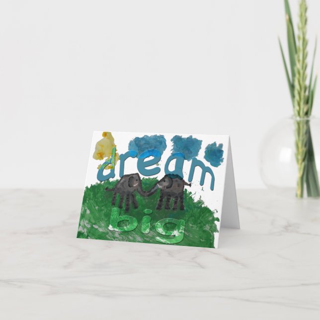 Dream Big Notecard Karte (Vorderseite)