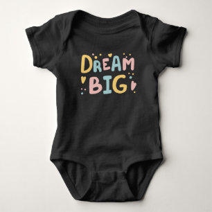 Dream Big Pastel Hearts Baby Strampler