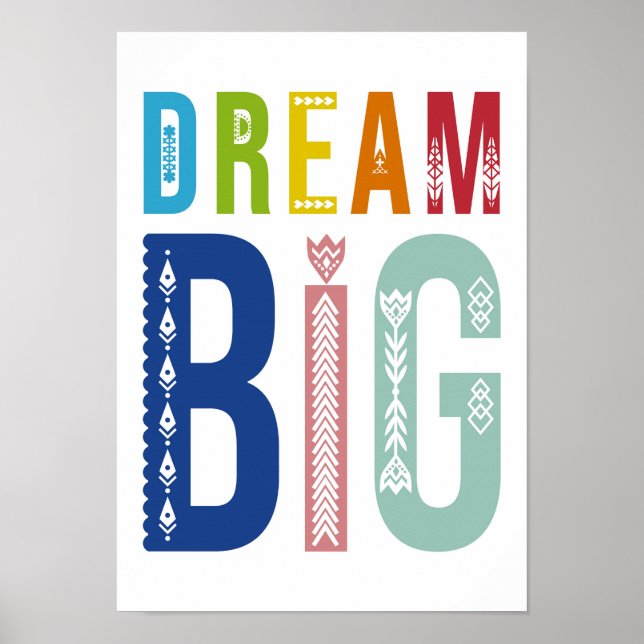 Dream big poster (Vorne)