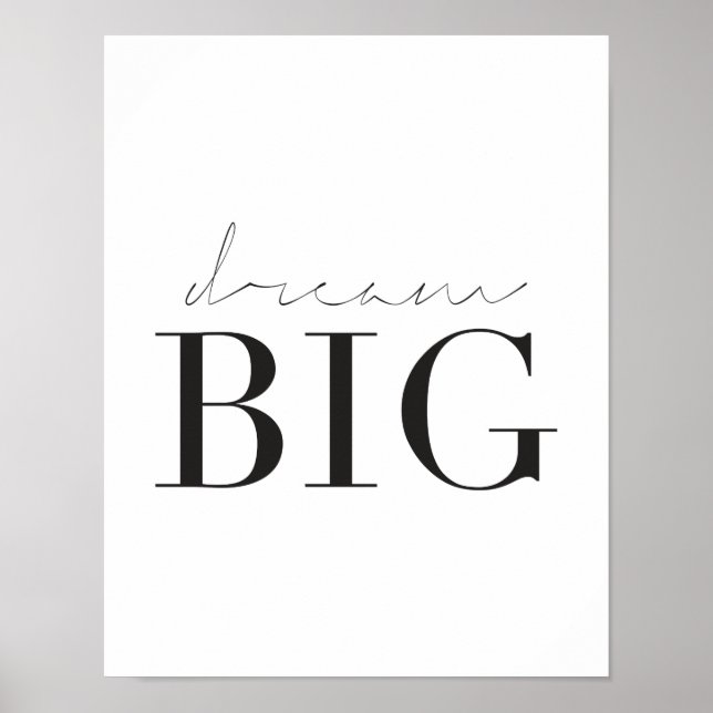 Dream Big Poster (Devant)