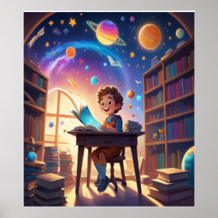 "Dream Big : Poster encadré pour l'apprentissage s