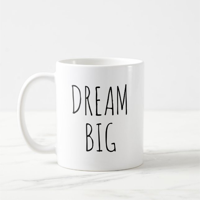 "Dream Big" RAE DUNN inspiriert Kaffeetasse (Links)