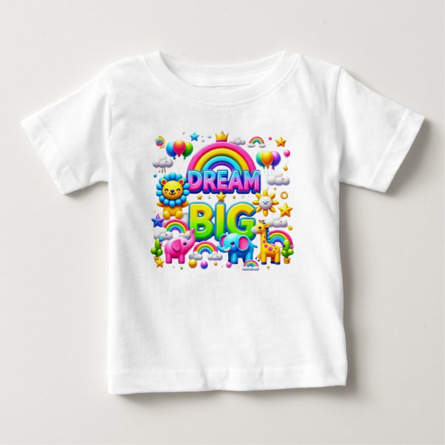 "Dream Big: Royal Rainbow T-Shirt" Baby T-shirt (Vorderseite)