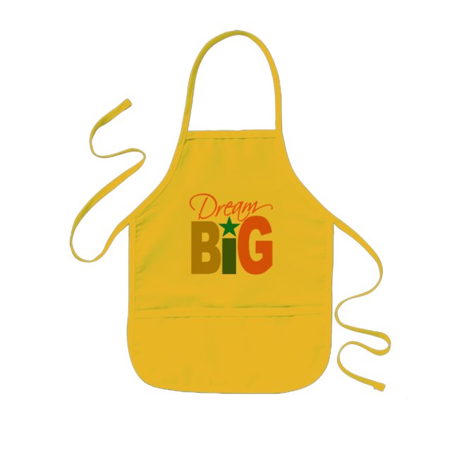 Dream BIG Schürze - wählen Sie Stil & Farbe (Vorne)