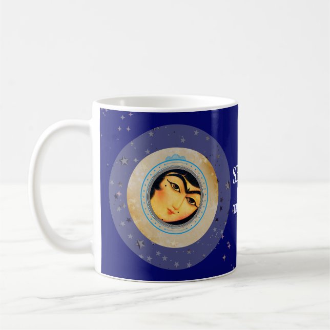 Dream Big, Shine Bright - Girl with Stars Tasse (Links)