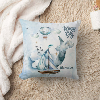 Dream Big Ship im Meer individuell anpassbar Kissen