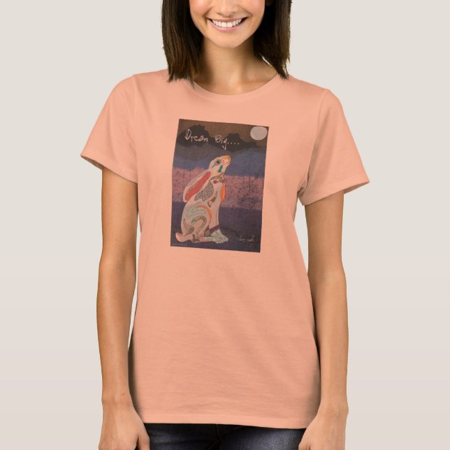 "Dream Big. Sorge klein" Moon Gazing Hare Top (Vorderseite)