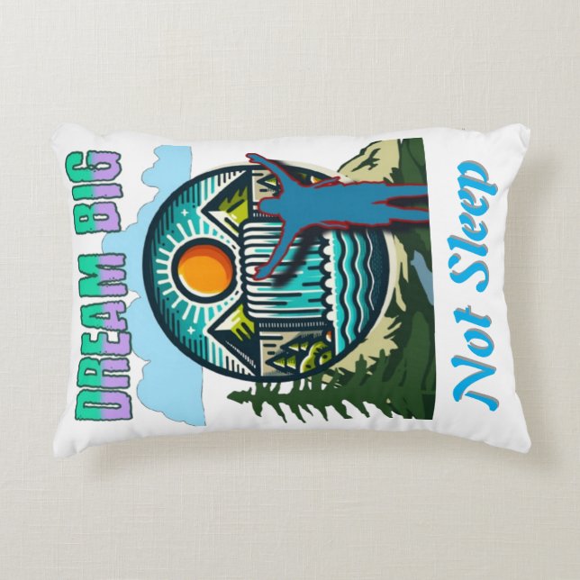 Dream Big Throw Kissen - Inspiration Wohngestaltun (Vorderseite)