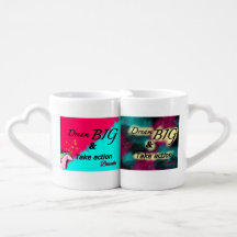 Dream big unicorn galaxy mug