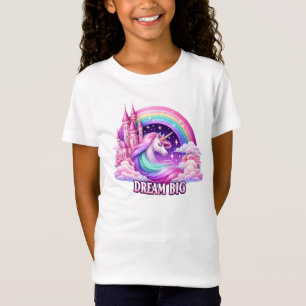 Dream Big Unicorn T - Shirt - Rainbow Girls' T-Shi