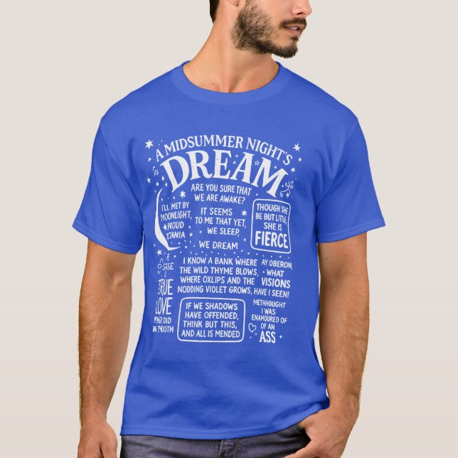 Dream Bold - Shakespeare Magic T-Shirt (Vorderseite)