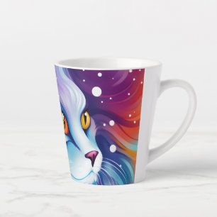 Dream Cat Abstrakte Farbwelt Milchtasse